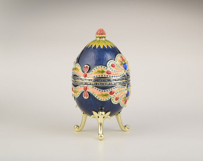 Blue Colorful Russian Egg