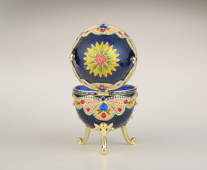 Blue Colorful Russian Egg