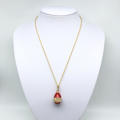 Red Egg Pendant Necklace
