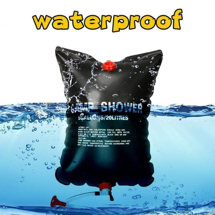 a black bag in water