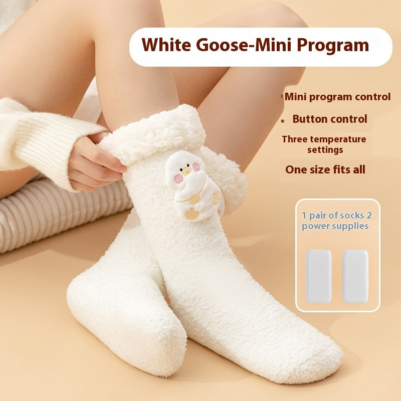 a person wearing a white socks