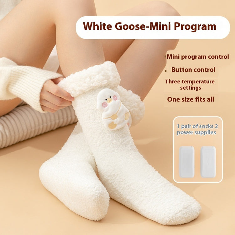 a person wearing a white socks