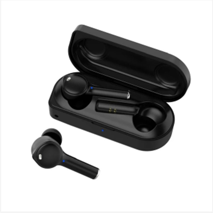 a black earbuds in a case