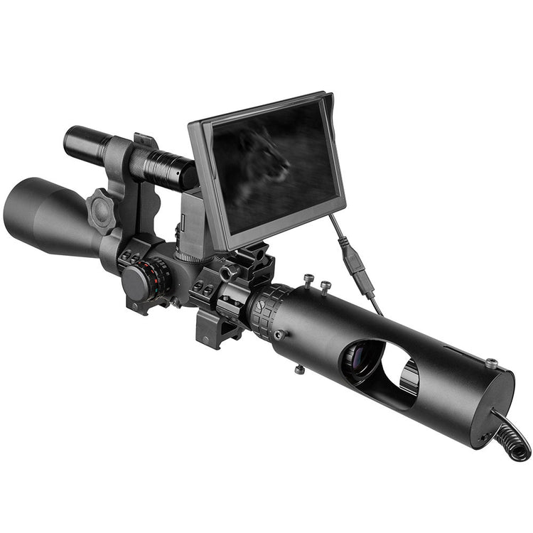 a black scope with a screen