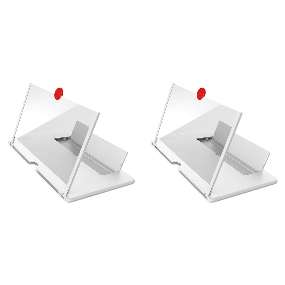 a pair of white plastic holders