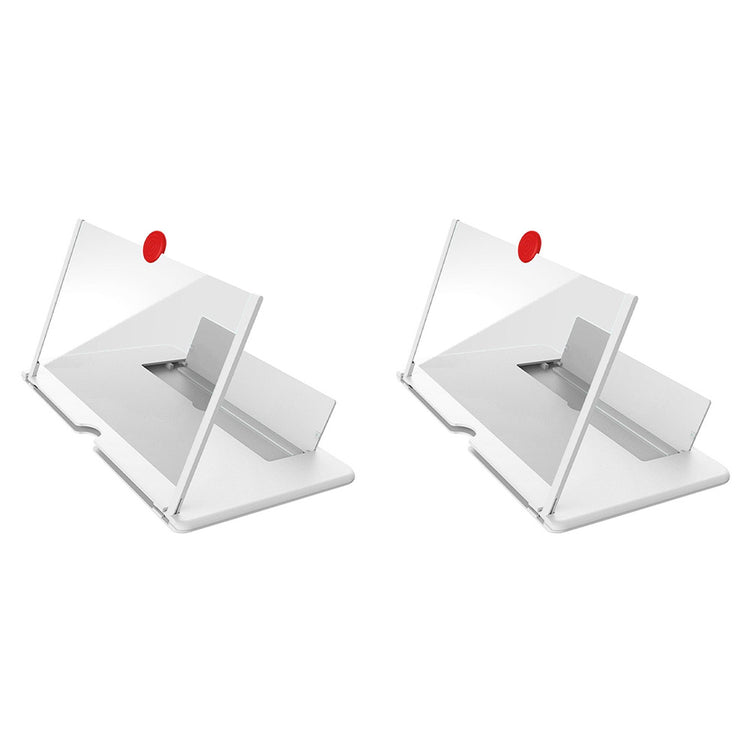 a pair of white plastic holders