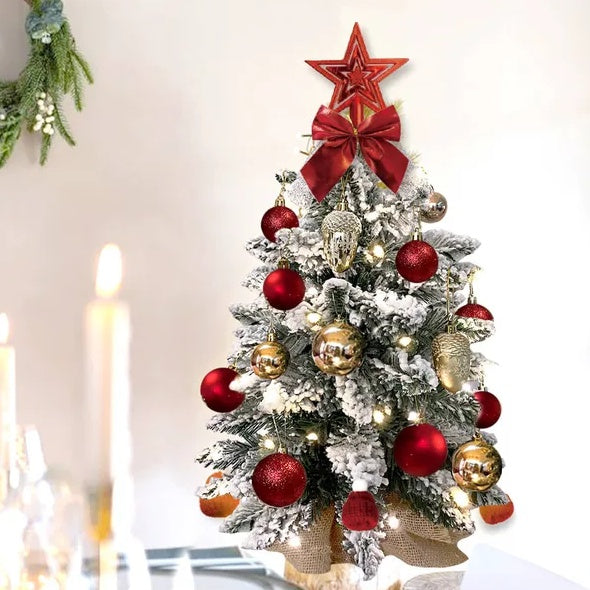 a christmas tree with ornaments and a star