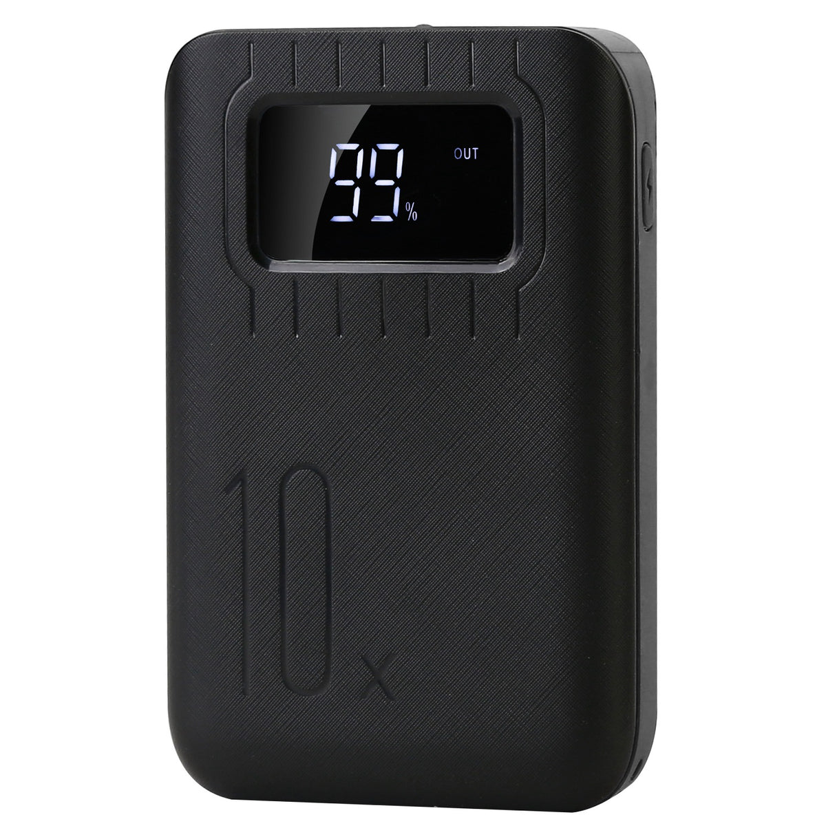 a black electronic device with a digital display