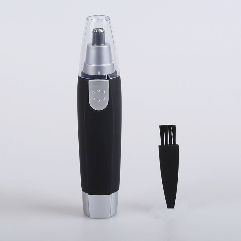 a black and silver electric shaver