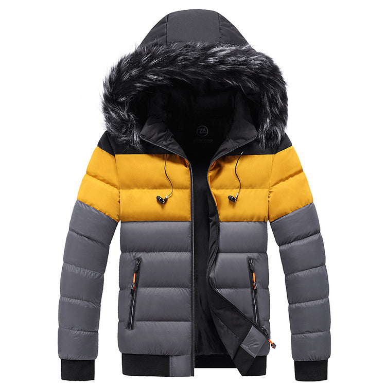 a jacket with a fur hood