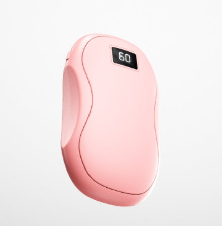 a pink device with a number on it