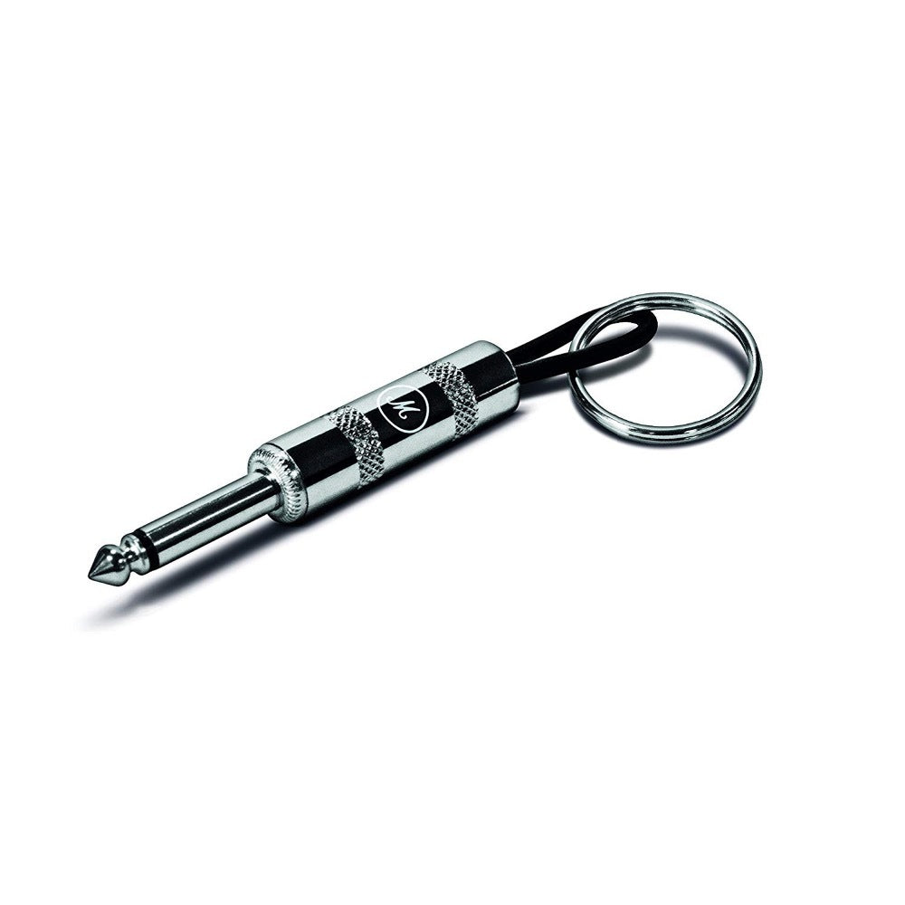 a silver audio jack plug