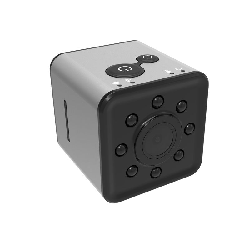 a cube with buttons and a camera