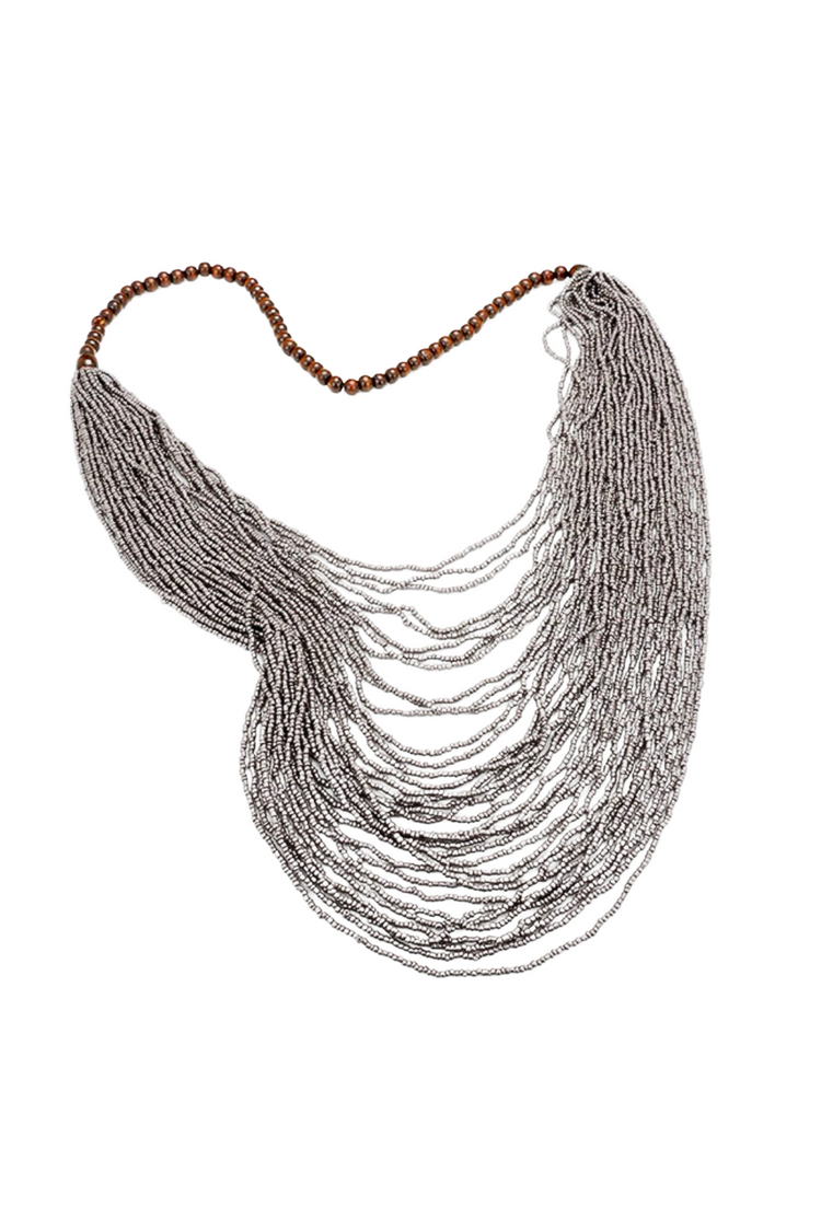 a necklace with beads on it