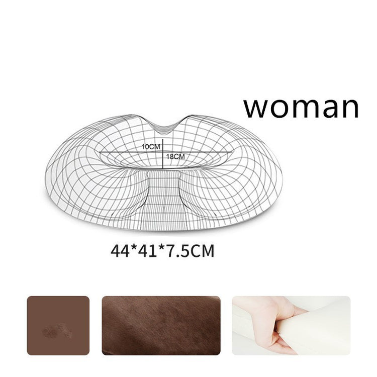 a close-up of a woman's neck pillow
