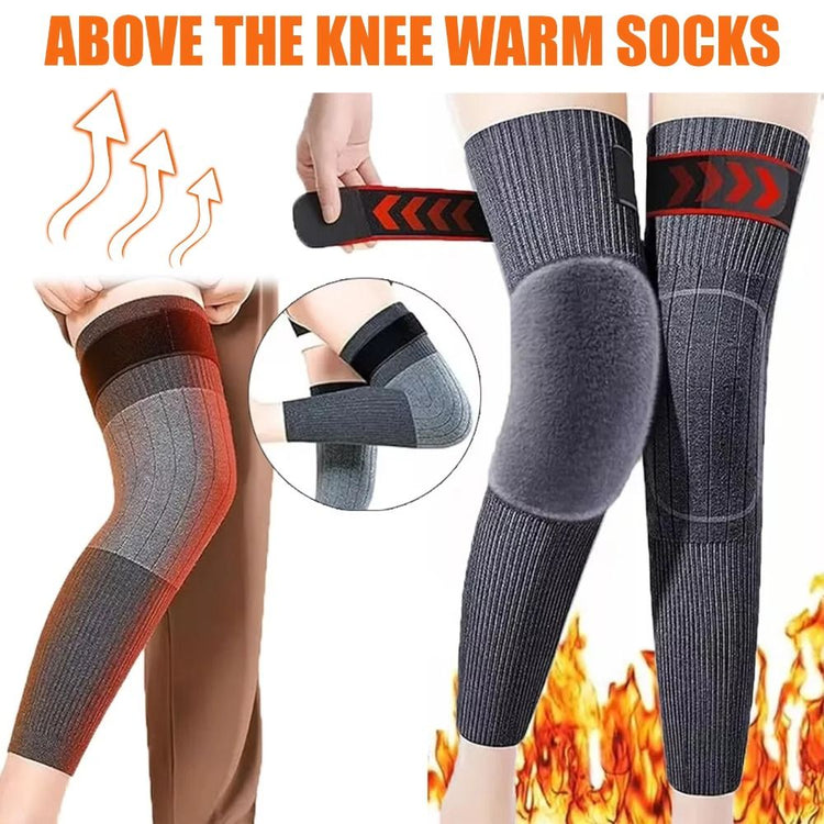 a collage of images of a person wearing knee pads