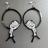 Asymmetric Animal-Shaped Acrylic Dangle Earrings