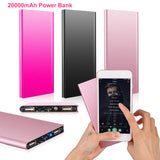 20,000mAh Dual-USB Portable Power Bank