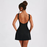 Women's Sleeveless Backless Mini Dress