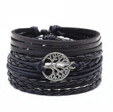 Men's Vintage Braided Leather Bracelet