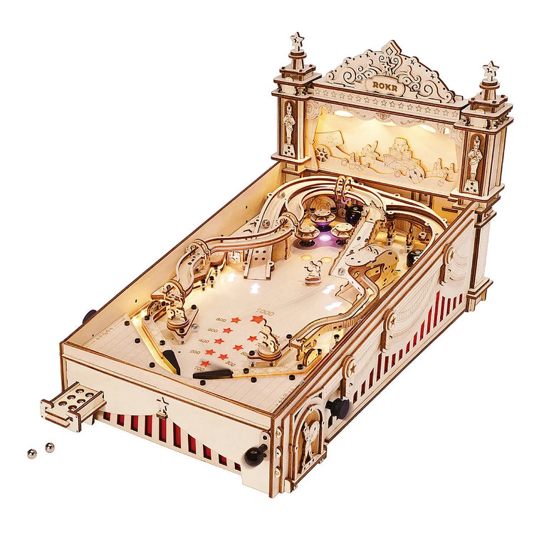 a close up of a pinball machine