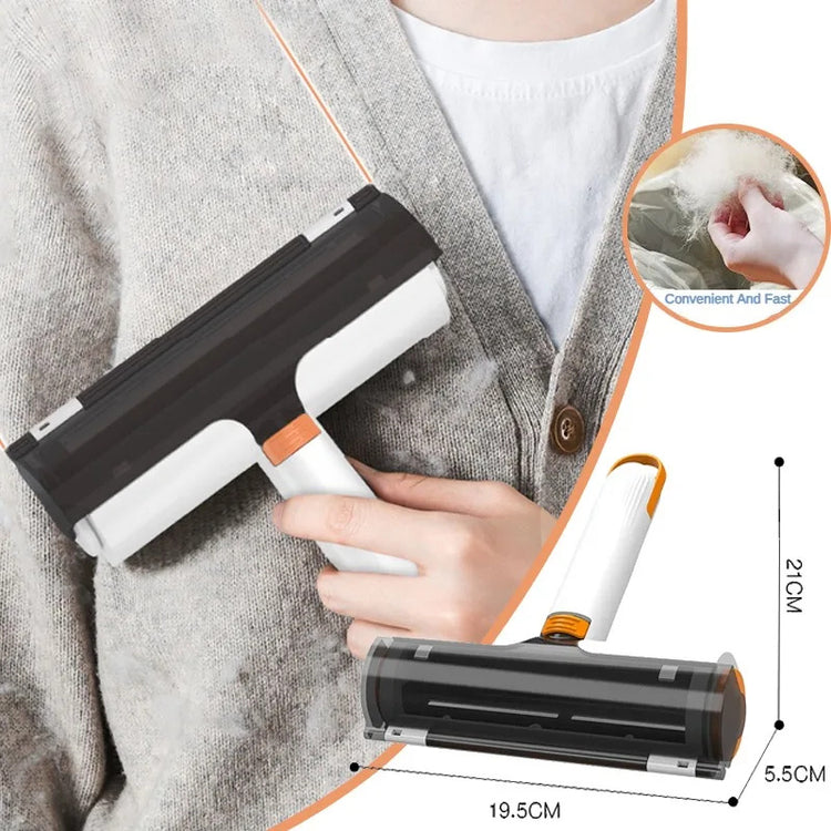 a person holding a vacuum cleaner