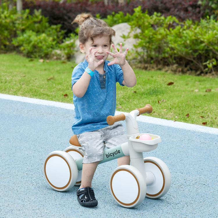a child on a tricycle