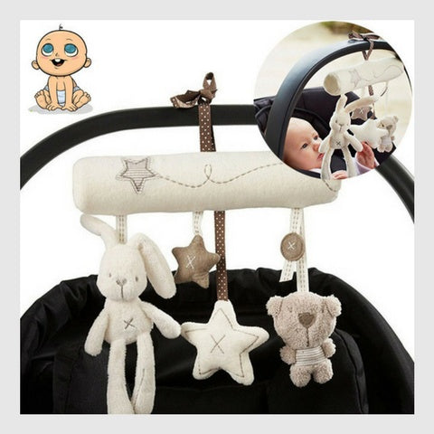 a baby's toy from a car seat