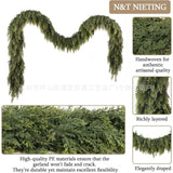 Artificial Norfolk Pine Christmas Garland