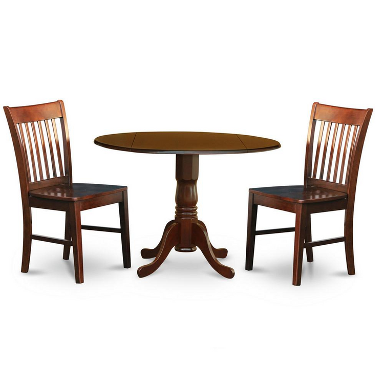 a table and chairs with a white background