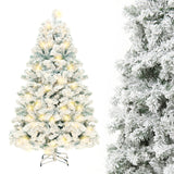 Artificial Snow-Covered PVC Christmas Tree