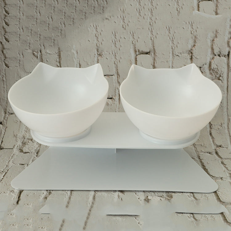 a two bowls on a stand