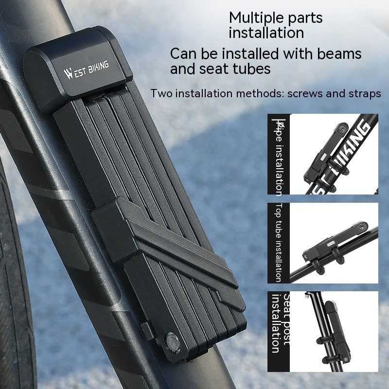 Bicycle Folding Security Lock Cycling Fixture