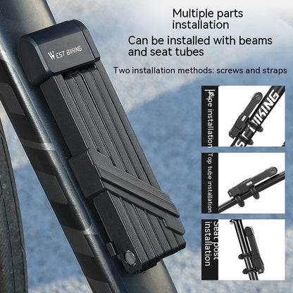 Bicycle Folding Security Lock Cycling Fixture