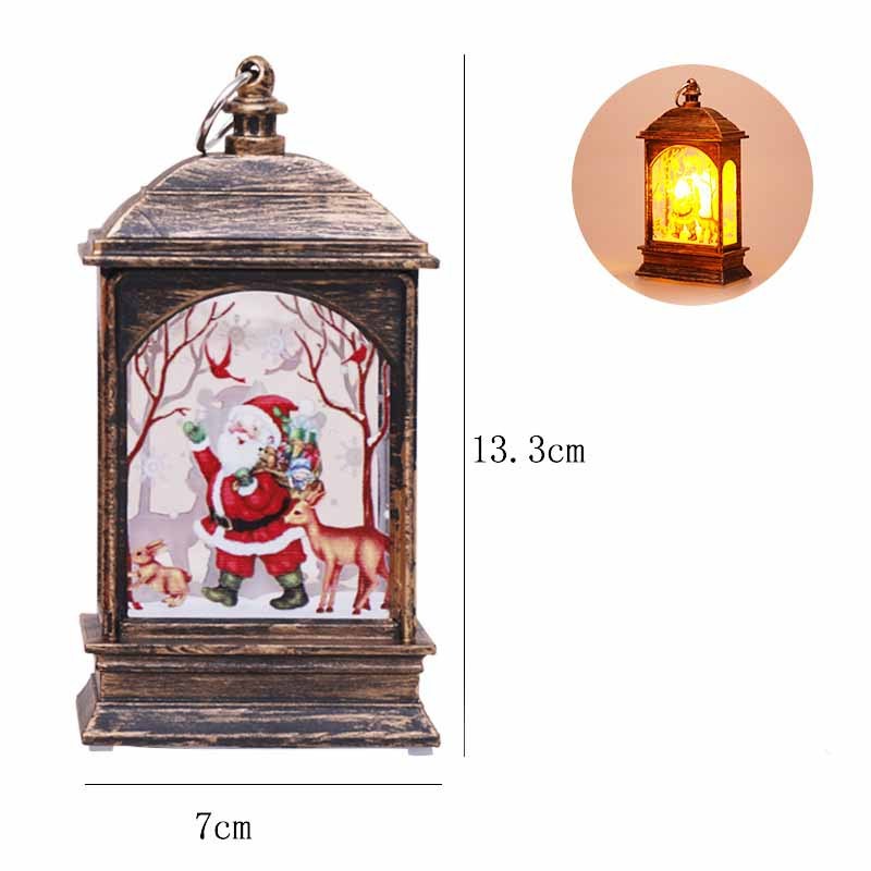 Christmas Elderly Snowman Elk Decoration Night Light