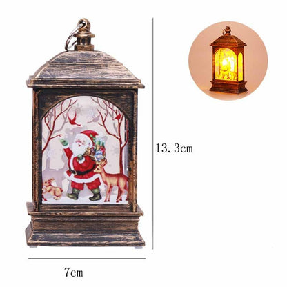Christmas Elderly Snowman Elk Decoration Night Light