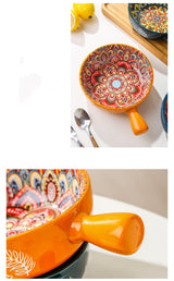 Glazed Ceramic Salad and Dessert Bowl