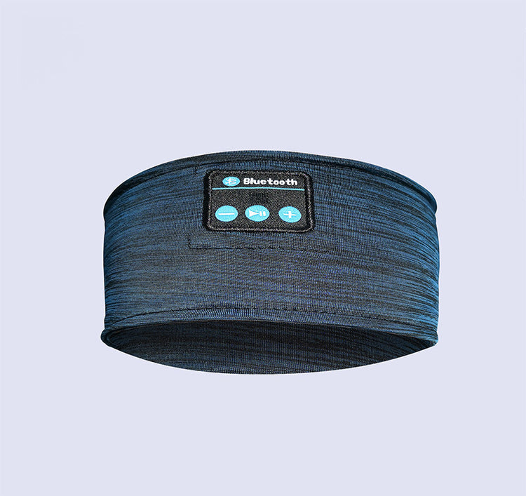 a blue and black headband