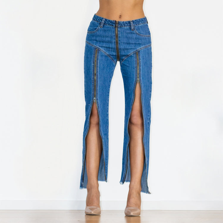 a woman wearing a pair of jeans