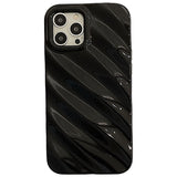 Pleated Silicone Protective Phone Case for Compatible iPhone Models