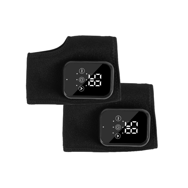 a pair of black wrist bands