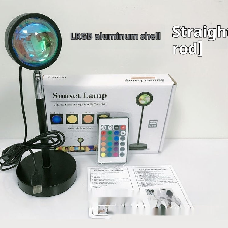 a light with a cable and a box