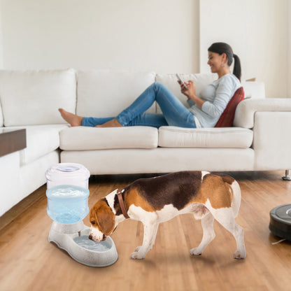 3.5L 1Gal Pet Water Dispenser Self-Dispensing Gravity Pets Water Feeder Automatic Pet Waterer Cat Dog