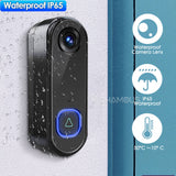 1080p Wi-Fi Video Doorbell with Phone Monitoring
