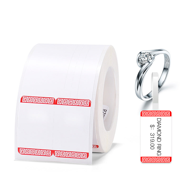 a roll of paper with a ring on it