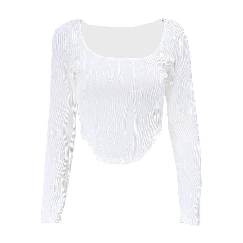 a white shirt with long sleeves