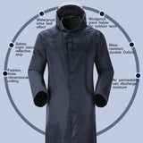 Long Waterproof Work and Outdoor Raincoat