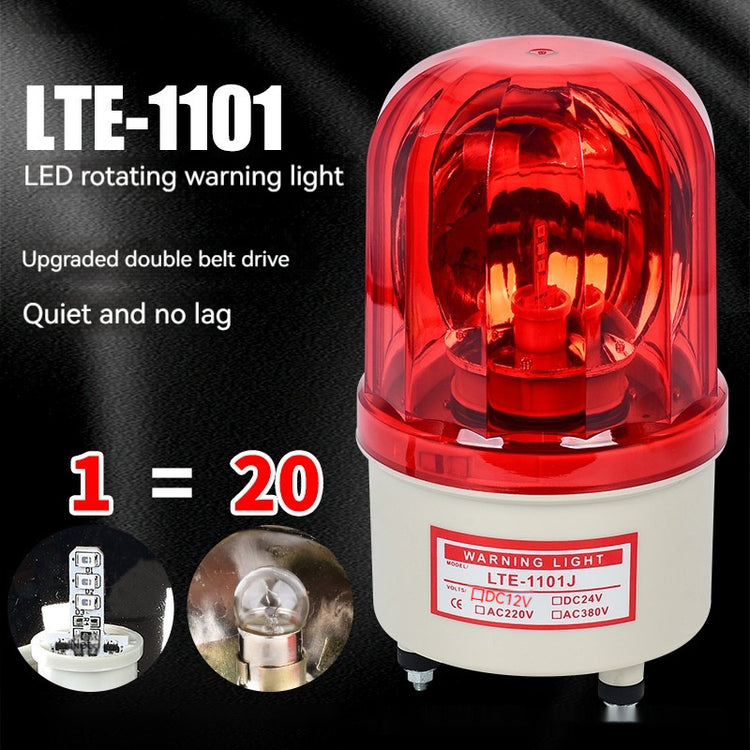 a red light with text and images