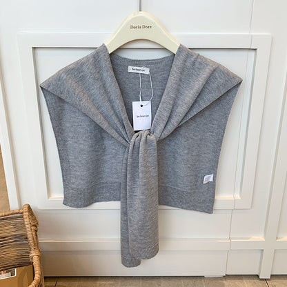 All-match Scarf Outer Wool Detachable Collar Shoulder