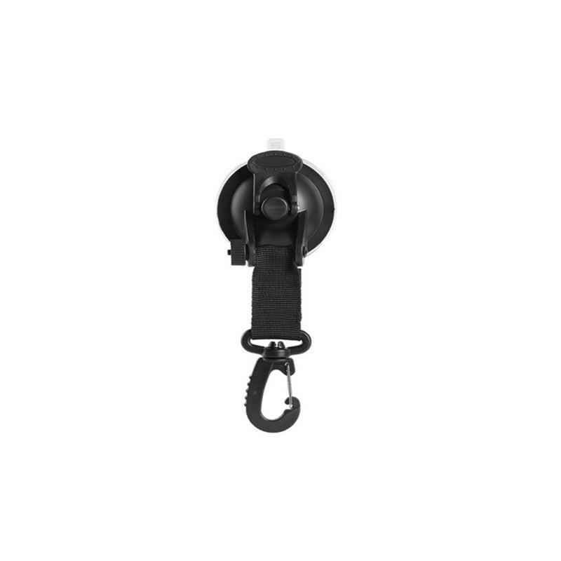 a black suction cup with a hook